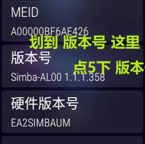 点击版本号